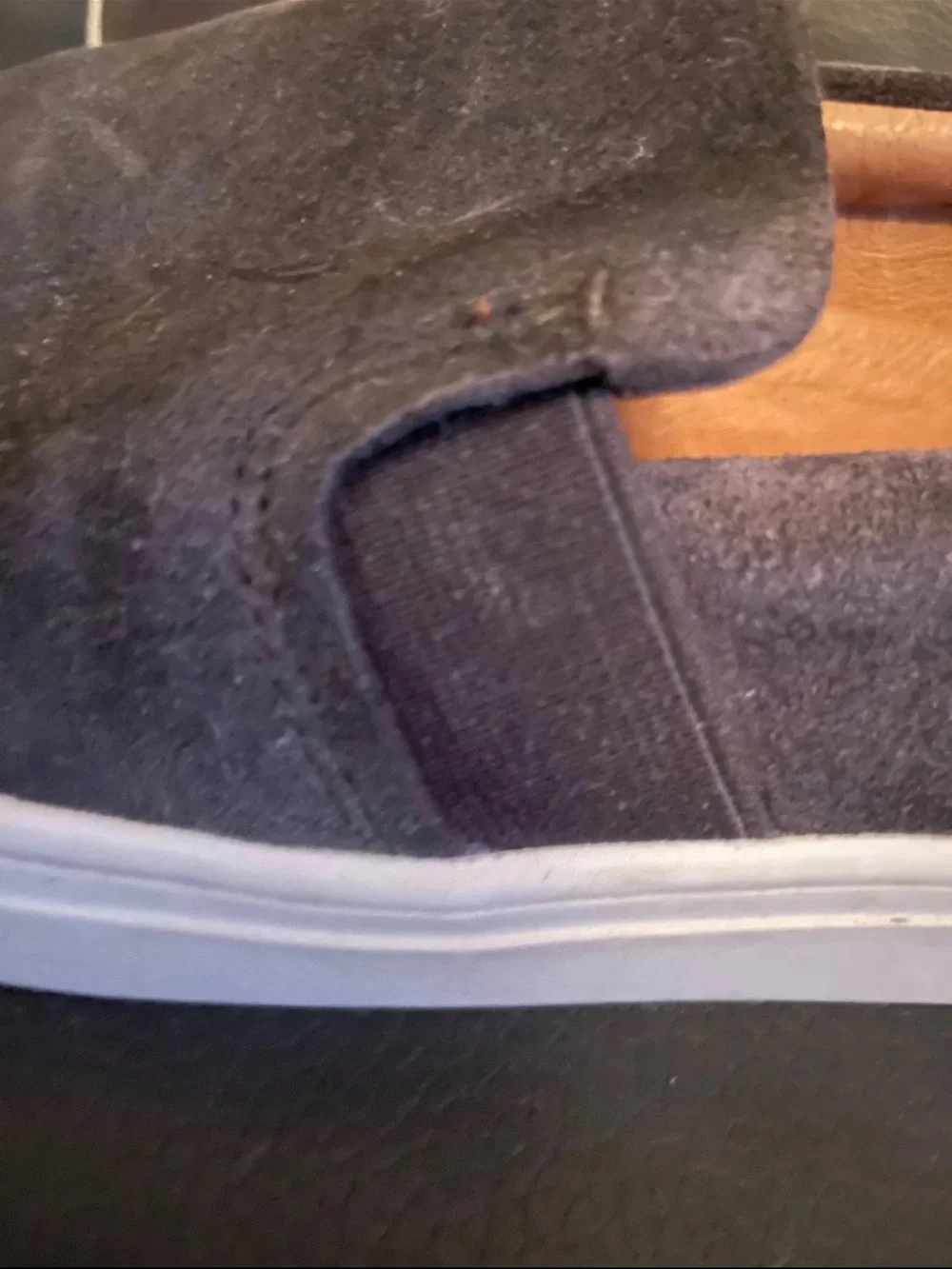 FRYE Women Ivy Slip on Sneakers - Grigio  Soft Grey Suede Size 7